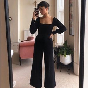 Reformation Black Isabel Cashmere Sweater Size Medium